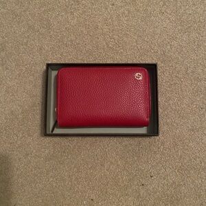Red Leather Wallet